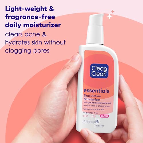 Clean & Clear Essentials Dual Action Facial Moisturizer, 4 fl - Product Imagery