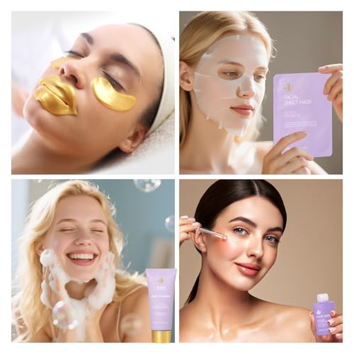 35 Pcs Gifts for Women, Lavender Bath & Body Gift Basket,Face - Product Imagery