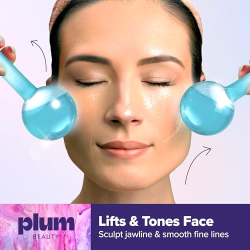 Plum Beauty Facial Cooling Globes, Cool Massage Tools for - Product Imagery