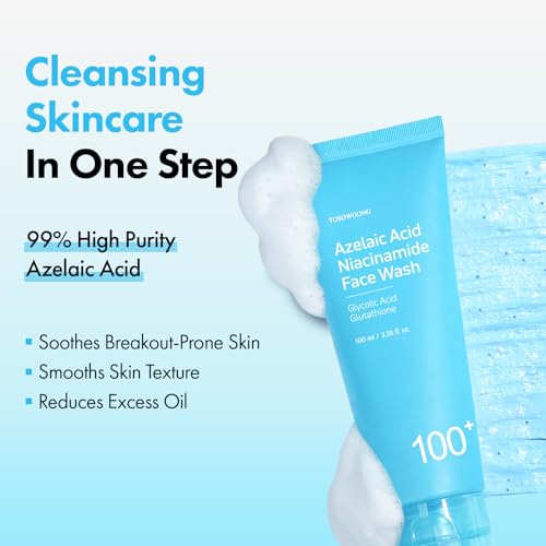 TOSOWOONG Azelaic Acid Niacinamide Face Wash for Blemish-Prone - Product Imagery
