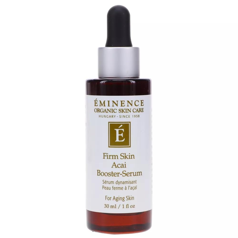 Eminence Firm Skin Acai Booster Serum in 1 oz container, unisex skin serum with acai for firm, healthy skin.