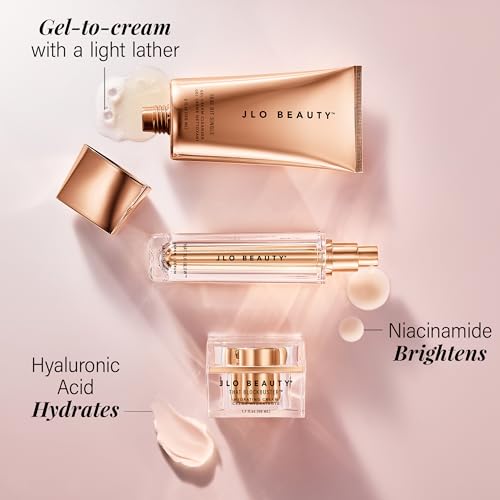 JLO BEAUTY 3-Step Skin Care Set: Cleanser, Serum & Moisturizer, - Product Imagery