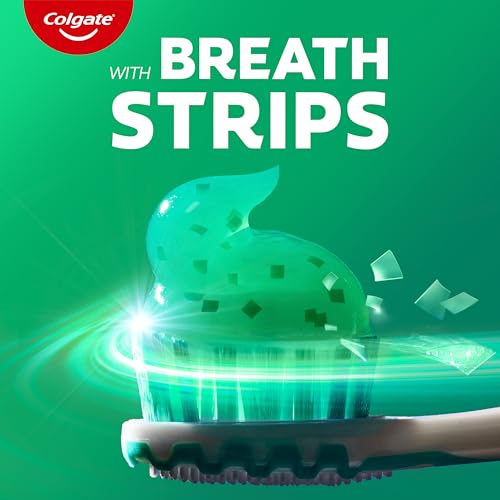Colgate MaxFresh Fluoride Toothpaste, Clean Mint, 4 Pack, 6.3 oz - Product Imagery