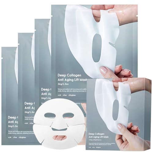 SEWOG Collagen Face Mask, Overnight Facial Mask, 4 Pack - Product Imagery