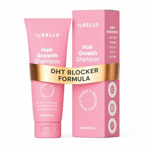 Trybello Hair Growth Shampoo with DHT Blocker | Strengthening & Thickening – Paraben Free, sulfate free, Pleasantly eart