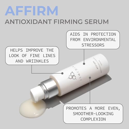 COSMEDIX Affirm Antioxidant Firming Face Serum - AM & PM Daily - Product Imagery