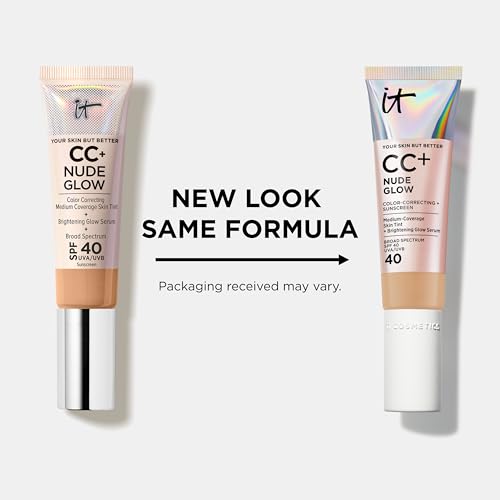 IT Cosmetics CC+ Cream Nude Glow Foundation with SPF 40 - - Product Imagery