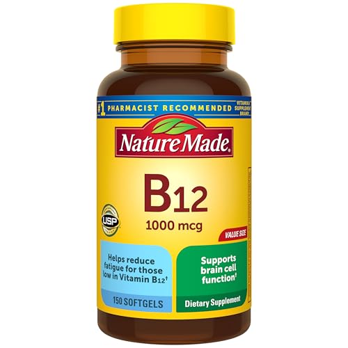 Nature Made Vitamin B12 1000 mcg, Energy Metabolism Support, 150 - Product Imagery