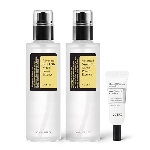 COSRX Snail 96% Mucin Essence 2ea & Retinol 0.1% Cream Mini - Product Imagery