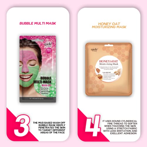 Epielle Best of K-Beauty Kit, 6 Home Spa Essentials, At-Home Spa - Product Imagery