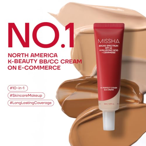 MISSHA M Perfect Cover BB Cream No.21 Light Beige SPF 42 PA+++ - Product Imagery