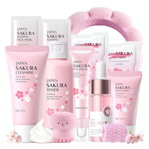 Sakura Skin Care Set for Women Birthday Gifts for Teen - Skin - Product Imagery