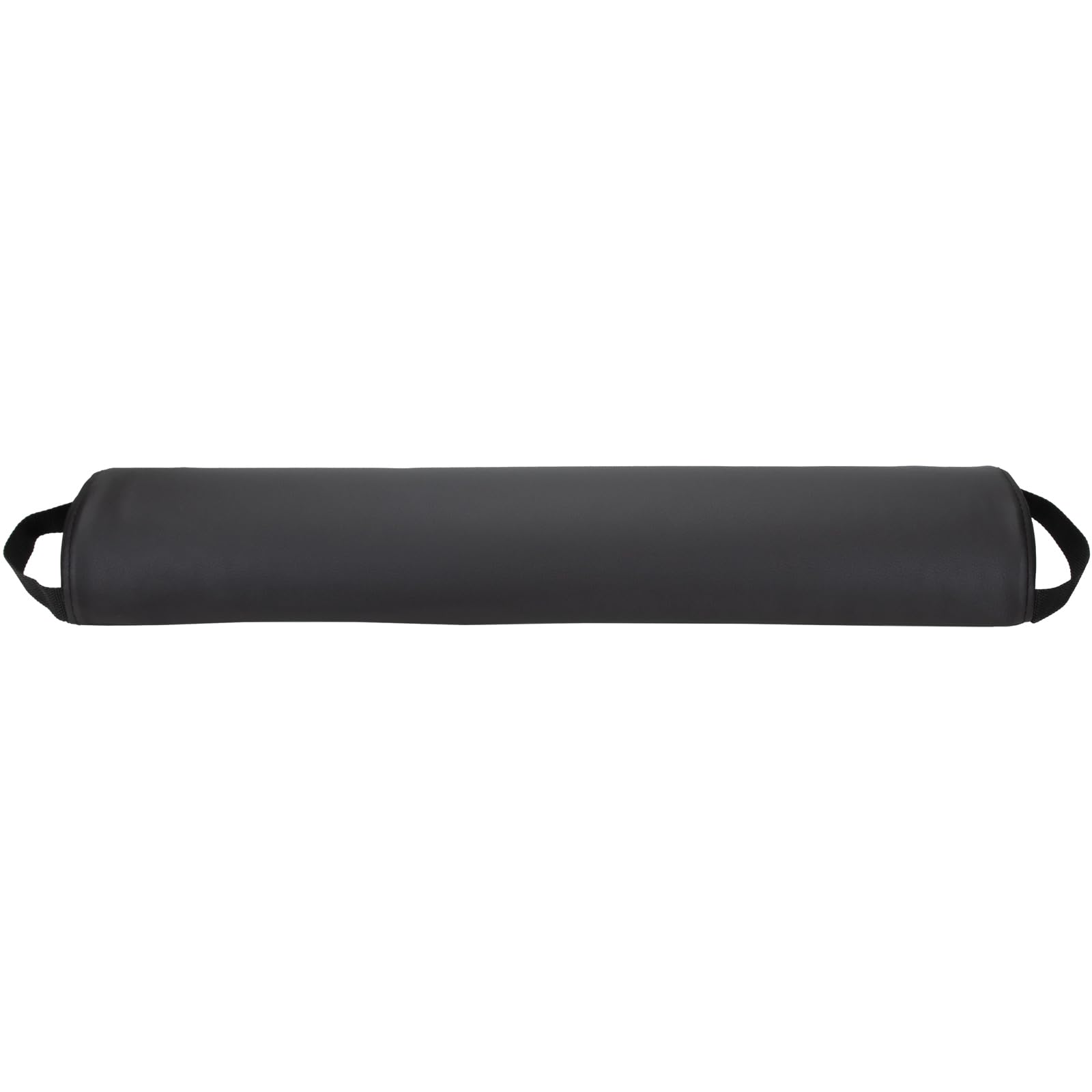 ForPro Premium Half-Round Bolster Pillow for Massage and Yoga, Oil and Stain-Resistant, 6”W x 3" H x 26”L, Black