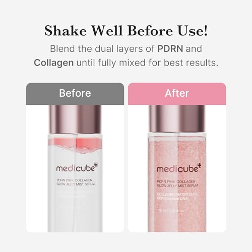medicube Jelly Mist Serum with Pink PDRN Collagen, 2.02 fl.oz - Product Imagery
