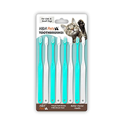 H&H Pets Toothbrush for Small Dogs & Cats - Soft and Extra Small - Product Imagery