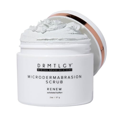 DRMTLGY Microdermabrasion Scrub | Gentle Facial Exfoliating Scrub – Natural, Unscented, 2 Ounce (Pack of 1)