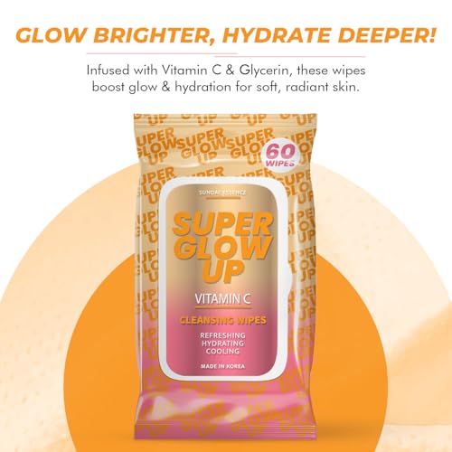 Vitamin C Facial Wipes - Dermatologist-Tested, Anti-Aging, - Product Imagery