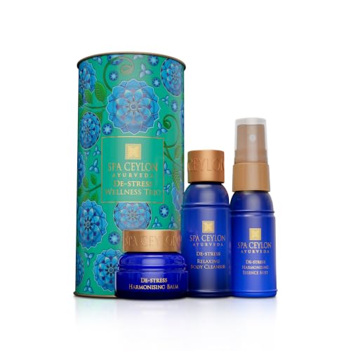 SPA CEYLON De-Stress Wellness Trio Set, Holistic Spa Essentials - Product Imagery