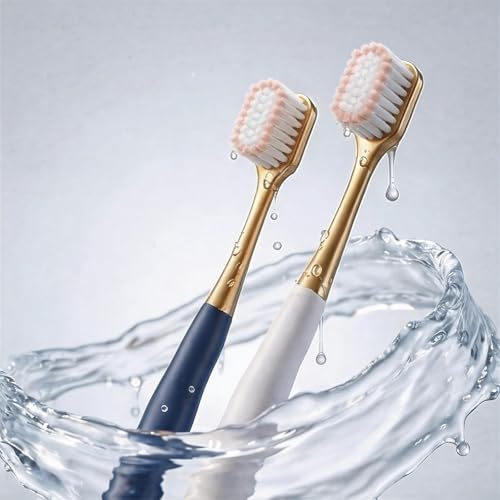 Adult Wide Head Soft Hair Toothbrush, Manual Toothbrush, - Product Imagery