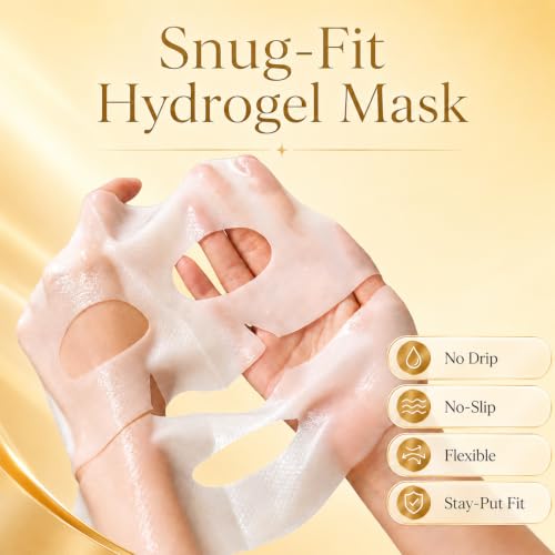 Bio-Collagen Real Deep Mask, 8 Count, Overnight Hydrogel Face - Product Imagery