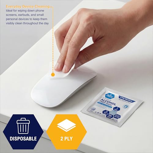 MED PRIDE Sterile Alcohol Prep Pads, 70% Isopropyl, 2-Ply, - Product Imagery