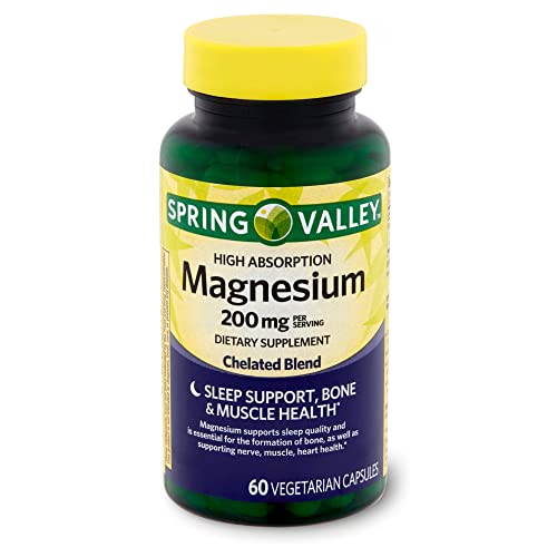 Spring Valley High Absorption Magnesium 200 mg Sleep Support 60 - Product Imagery