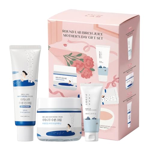 ROUND LAB Hydrating Skin Care Gift Set featuring multiple skincare products in a clean, minimalist box, perfect for hydration.
