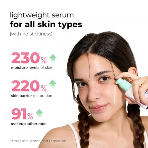 Hyaluronic Acid & Ceramide Hydrating Serum for Face, Korean Skin - Product Imagery