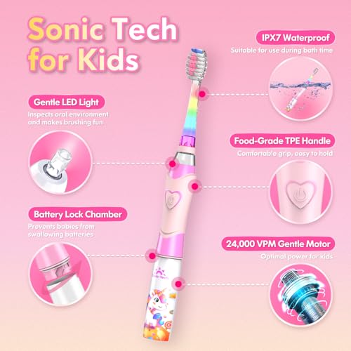 Kids Electric Toothbrush with Timer Toddler Toothbrush Age - Product Imagery