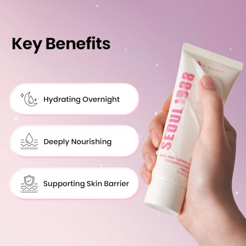 K-SECRET SEOUL1988 Collagen Sleeping Mask with 7-Type Collagen, - Product Imagery