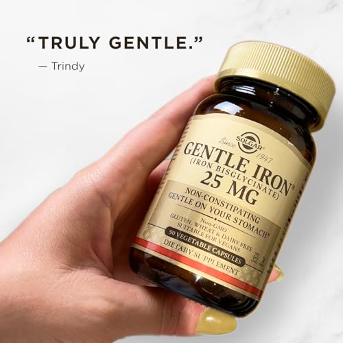 Solgar Gentle Iron, 180 Vegetable Capsules, Red Blood Cell - Product Imagery