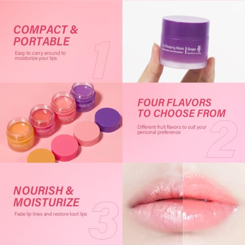 Sleeping lip mask, Nourish & Hydrate Lip Mask With Vitamin C, - Product Imagery