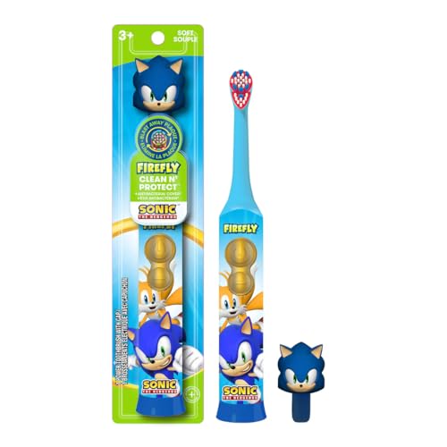 FIREFLY Clean N' Protect, Sonic The Hedgehog Toothbrush with 3D - Product Imagery