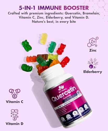 (2 Pack) Quercetin Gummies by BioVitalica - Quercetin with - Product Imagery