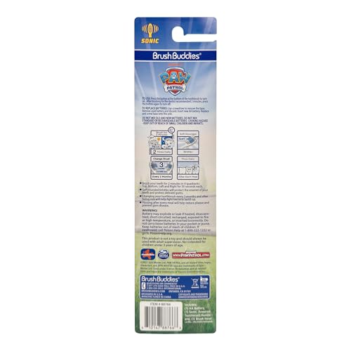 Brush Buddies Paw Patrol Sonic Toothbrush for Kids Ages 3+ - Product Imagery