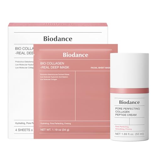 BIODANCE Collagen Glass Skin Duo: Collagen Real Deep Mask & Pore - Product Imagery