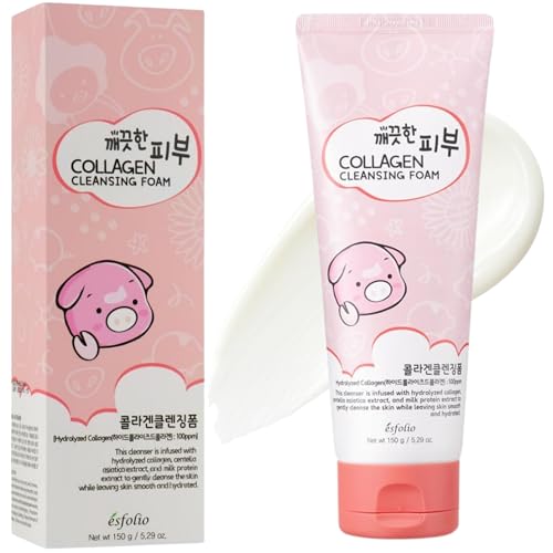 esfolio Collagen Cleansing Foam – Hydrating Face Wash for Deep - Product Imagery