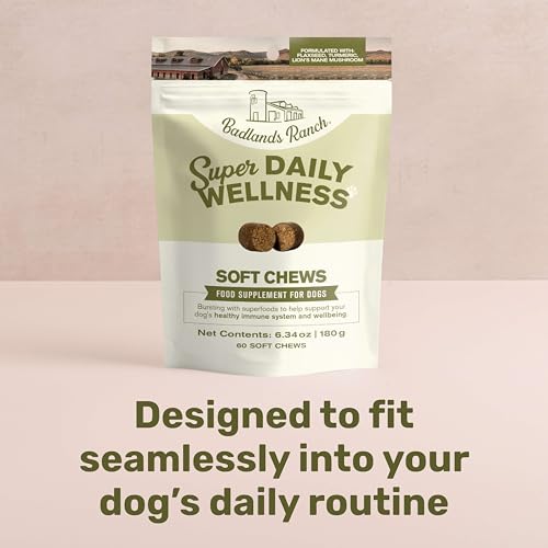 Badlands Ranch Super Daily Wellness Soft Chews for Dogs, 60 Chews - Product Imagery