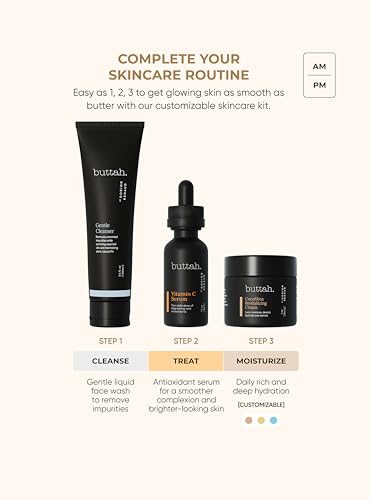 Buttah Skin 3pc Transforming Skincare Kit for Melanin | Rich - Product Imagery