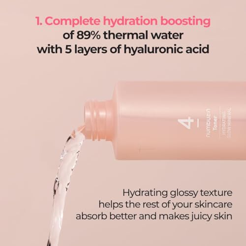 numbuzin No.4 Toner | Hydrating Glow Mineral Toner | Thermal - Product Imagery