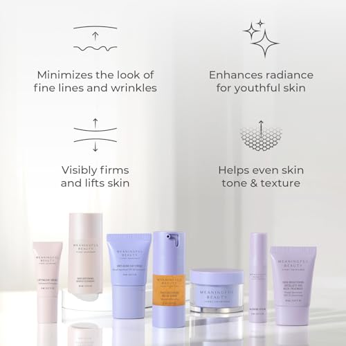 Meaningful Beauty Travel Size 7-Piece Deluxe Face and Neck - Product Imagery