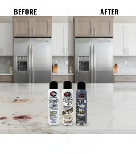 Rock Doctor Granite & Quartz Care Kit, 3 Piece Maintenance Stone - Product Imagery