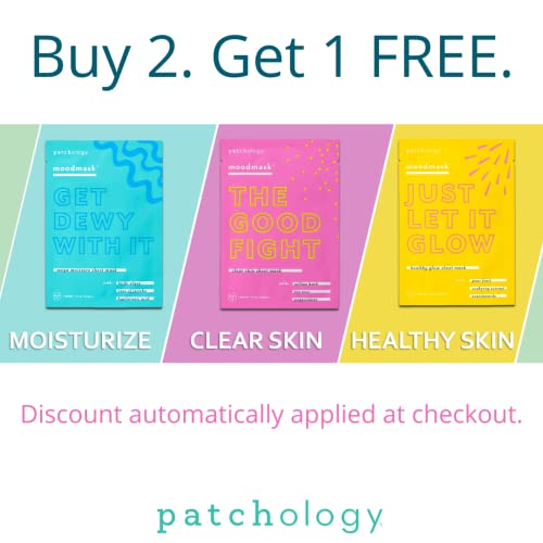 Patchology Moodmask Get Dewy With It Blue Moisturizing Sheet - Product Imagery