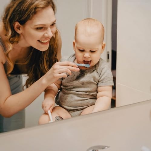 Moonkie Baby Finger Toothbrush Tongue Oral Cleaner Kit for 3 - Product Imagery