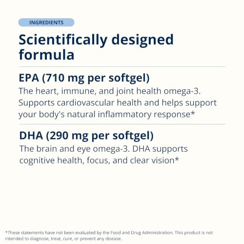 Metagenics OmegaGenics Omega-3 Fish Oil 1000mg EPA DHA, 60 - Product Imagery