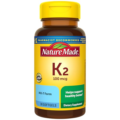 Nature Made Vitamin K2 100 mcg, 30 Softgels - Product Imagery
