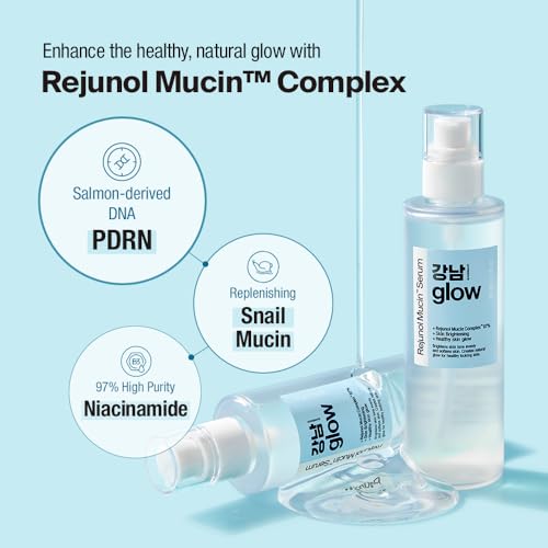 GANGNAM GLOW Rejunol Mucin Salmon DNA PDRN Serum 3.3 fl oz - Product Imagery