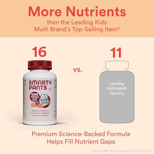 SmartyPants Kids Multivitamin Gummies: Omega 3 Fish Oil - Product Imagery