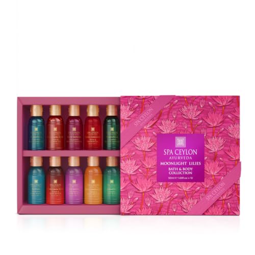 Spa Ceylon Moonlight Lilies Bath Body Collection 10 Piece - SPA CEYLON Official Imagery - 1