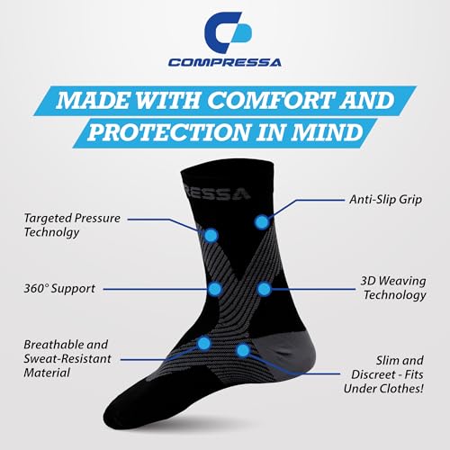 Compressa Compression Socks for Women & Men - Ankle Compression - Product Imagery